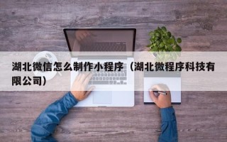双鸭山湖北微信怎么制作小程序（湖北微程序科技有限公司）